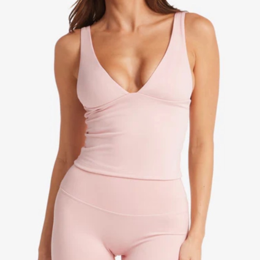 CSB IM Serenity Plunge Longline Tank and 4” IM Serenity shorts set